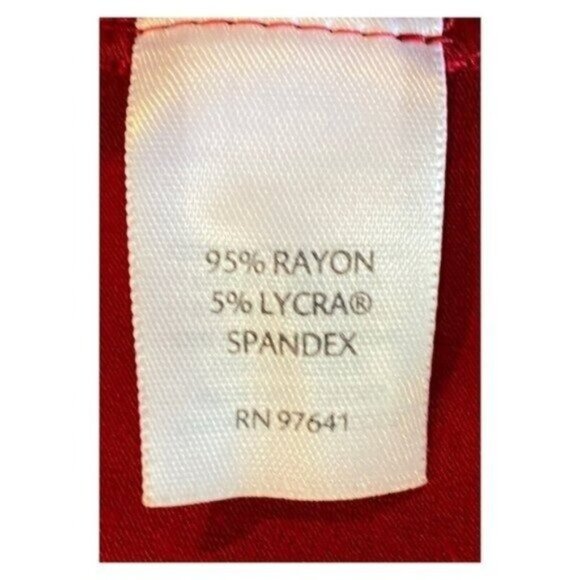 J. Jill Long Sleeve Crew Neck Side Waist Knot Carmine Red Knit Dress Size S - Picture 6 of 7